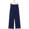T Tahari Long Ponte Patch Pocket Pants In Loyal Navy