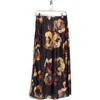 T Tahari Long Satin Skirt In Black