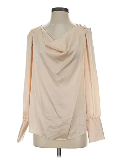 Pre-owned T Tahari Long Sleeve Blouse In Ivory