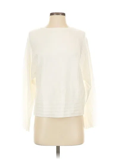 Pre-owned T Tahari Long Sleeve T-shirt In White