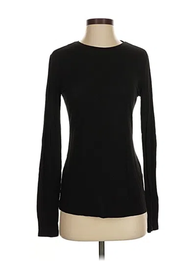 Pre-owned T Tahari Long Sleeve T-shirt In Black