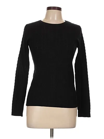 Pre-owned T Tahari Long Sleeve T-shirt In Black