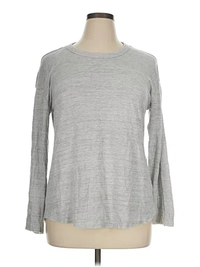 Pre-owned T Tahari Long Sleeve T-shirt In Gray