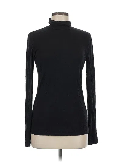 Pre-owned T Tahari Long Sleeve Turtleneck In Black