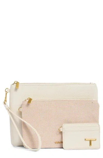 T Tahari Marty Set Of 3 Wristlet Pouches & Cardholder Wallet In Multi