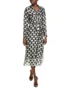 T Tahari Midi Dress In Black