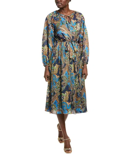 T Tahari Paisley Midi Dress In Multi