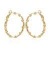 T Tahari Modern Hoop Earrings In Gold
