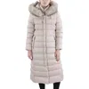 T Tahari Nellie Womens Puffer Maxi Parka Coat In Multi