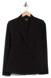 T Tahari Notch Lapel Blazer In Black