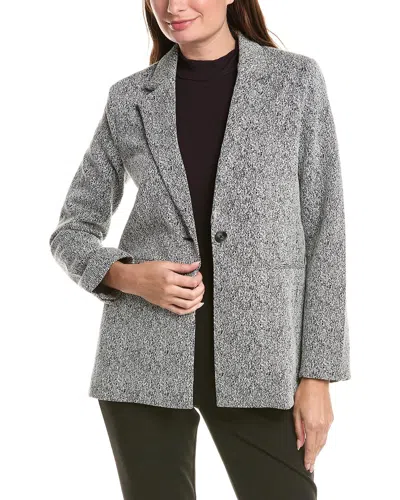 T Tahari Notch Lapel Jacket In Black