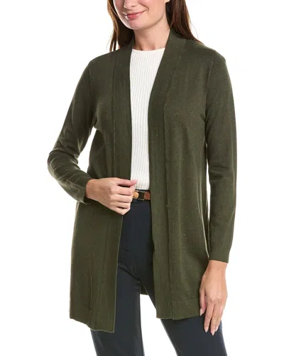 T Tahari Open Front Cardigan In Grey
