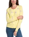 T Tahari Pansy Cardigan In Yellow