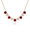 T Tahari Pavé Statement Disc Necklace In Gold