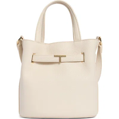 T Tahari Pebble Bucket Bag In Brown