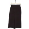 T Tahari Pleated Gauze Pull-on Pants In Black