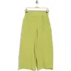 T Tahari Pleated Gauze Pull-on Pants In Spring Green