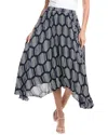 T Tahari Pleated Sharkbite Maxi Skirt
