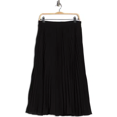 T Tahari Pleated Skirt In Black