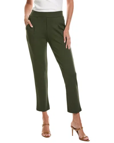 T Tahari Pocket Knit Ponte Ankle Trouser In Green