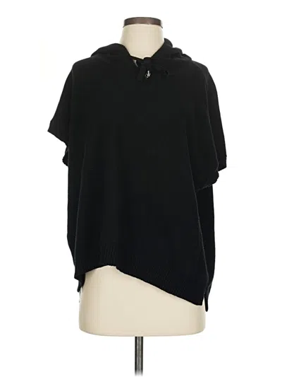 Pre-owned T Tahari Poncho In Black