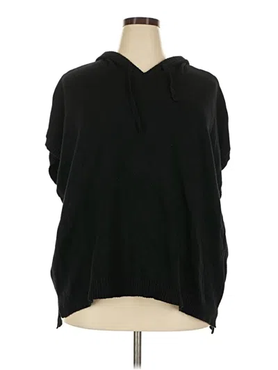 Pre-owned T Tahari Poncho In Black