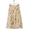 T Tahari Poplin Full Midi Skirt In Neutral