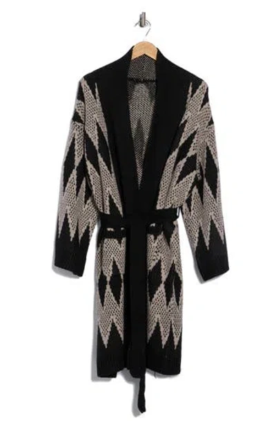 T Tahari Print Longline Duster