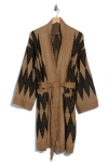 T Tahari Print Longline Duster