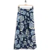 T Tahari Print Maxi Skirt