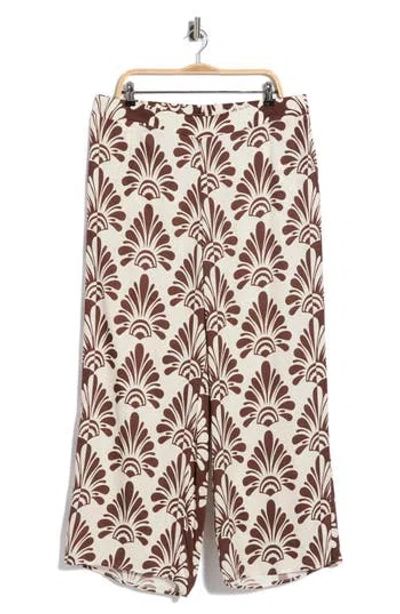 T Tahari Print Pants In Neutral
