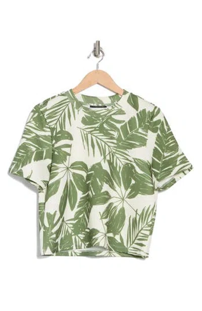 T Tahari Print Scuba Top