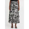T Tahari Print Skirt In Multi