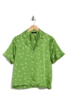 T Tahari Printed Camp Shirt