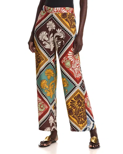 T Tahari Printed Pull On Pants In Multi