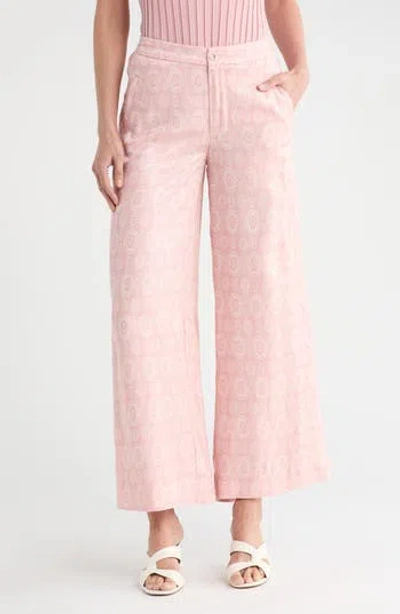 T Tahari Printed Wide Leg Pants