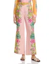 T Tahari Printed Wide Leg Pants In Eternity Garden