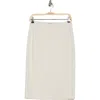 T Tahari Pull-on Ponte Pencil Skirt In Travertine