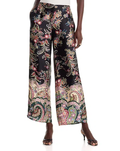 T Tahari Pull On Wide Leg Pants In Black