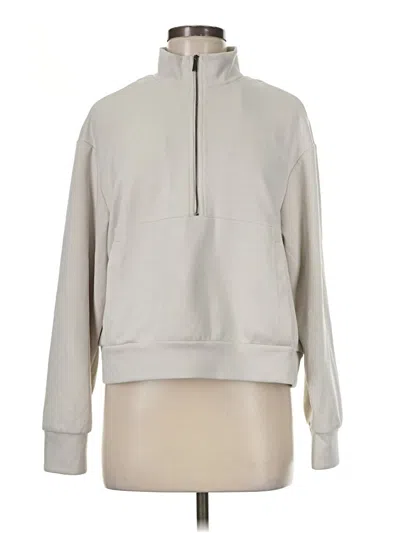 Pre-owned T Tahari Pullover Hoodie In Gray