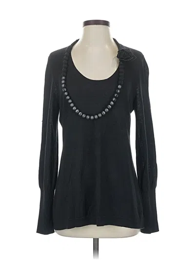 Pre-owned T Tahari Pullover Sweater In Black