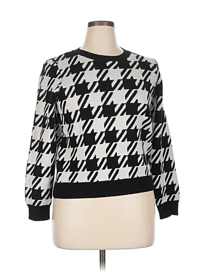 Pre-owned T Tahari Pullover Sweater In Black