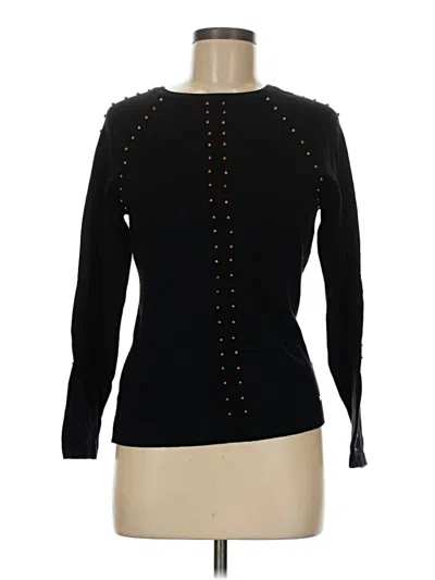 Pre-owned T Tahari Pullover Sweater In Black