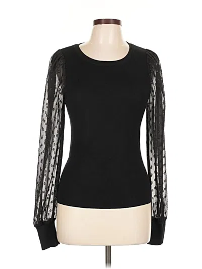 Pre-owned T Tahari Pullover Sweater In Black