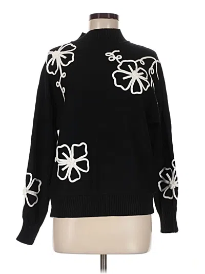 Pre-owned T Tahari Pullover Sweater In Black