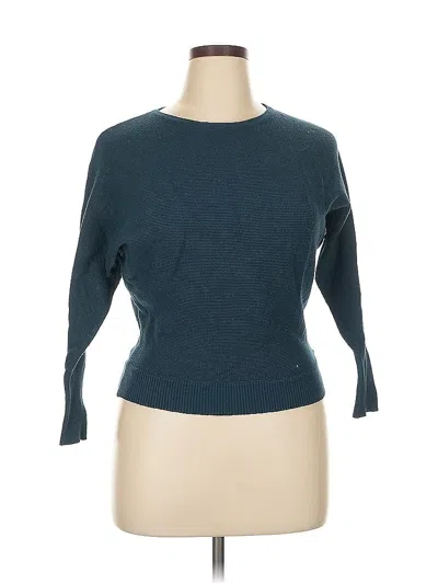 Pre-owned T Tahari Pullover Sweater In Blue