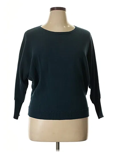 Pre-owned T Tahari Pullover Sweater In Blue