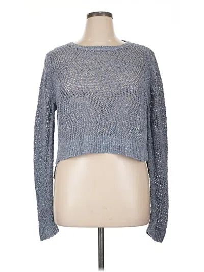 Pre-owned T Tahari Pullover Sweater In Blue