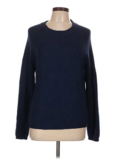Pre-owned T Tahari Pullover Sweater In Blue