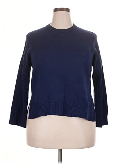 Pre-owned T Tahari Pullover Sweater In Blue